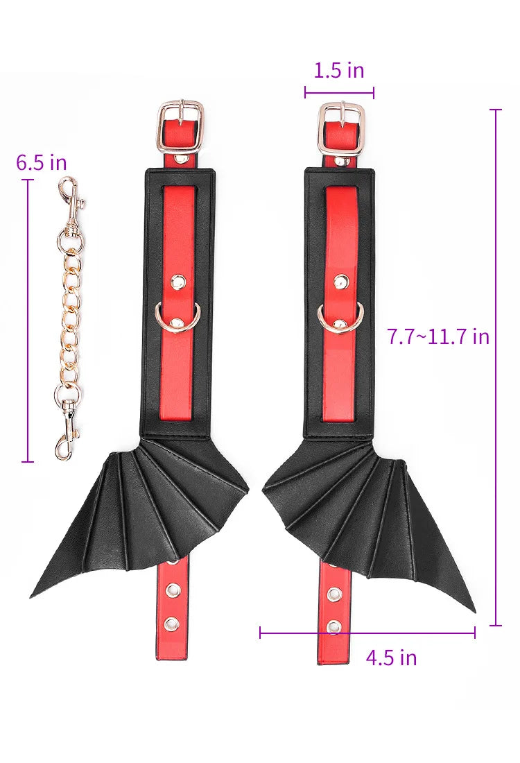 Bat Wing Arm Cuffs Hands and Feet Accessories Women Gothic Fashion Cosplay Halloween