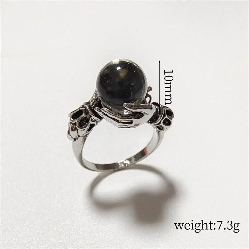 New Fashion Gothic Magic Crystal Ball Style Rings for Woman