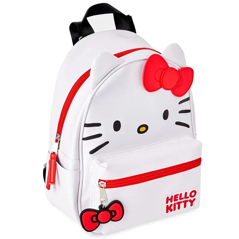 Sanrio Hello Kitty 3D Cartoon Anime Cute Waterproof Stitched Backpack Suitable For Children Or Adults