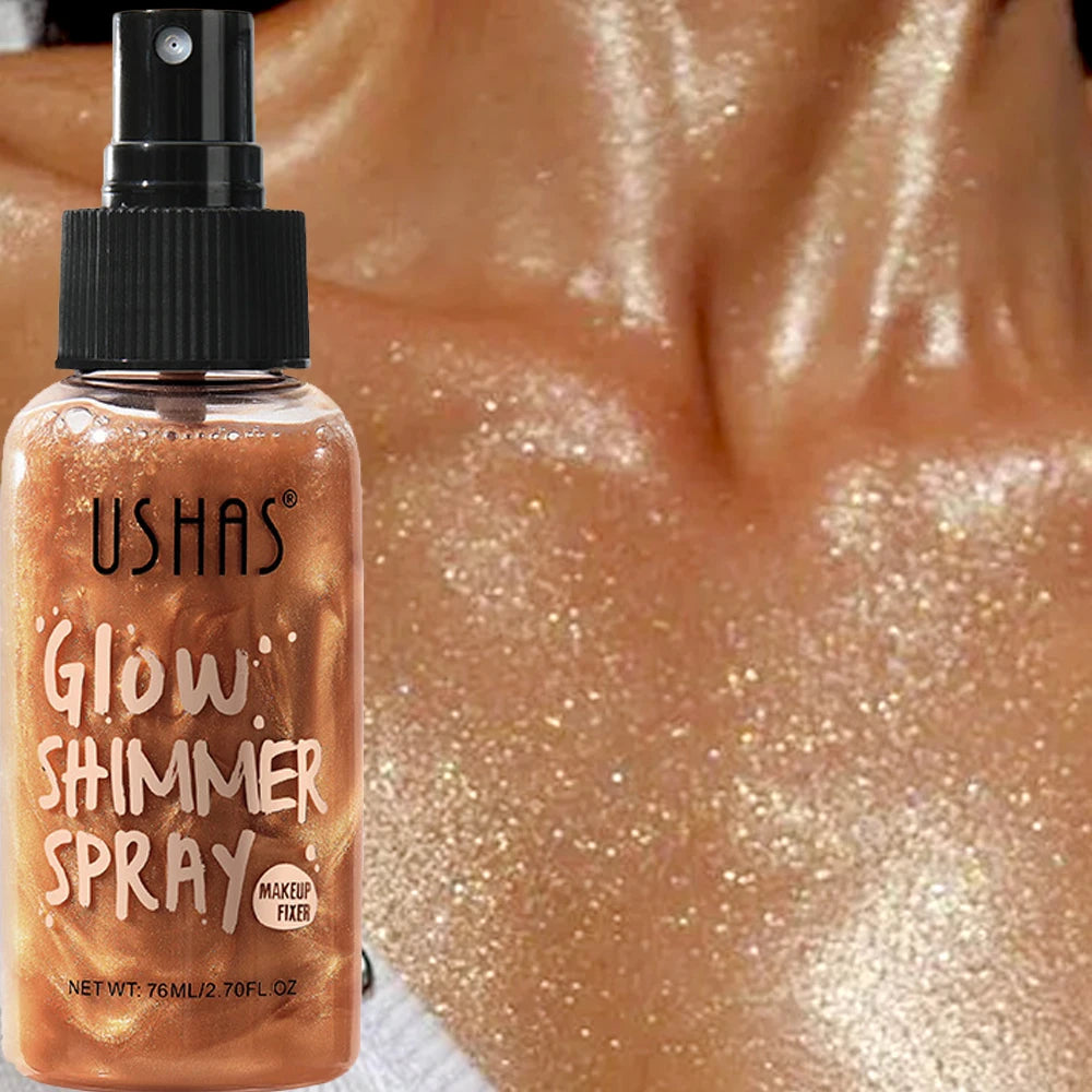 Diamond Liquid Highlight – Waterproof High Gloss Glitter Body Bronzer, Long-Lasting Face & Body Contour Illuminator Makeup