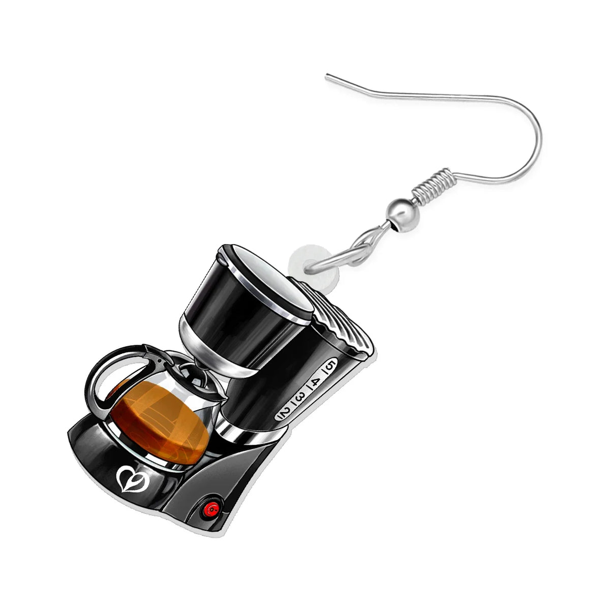 Acrylic Coffee Machine Trendy Life Jewelry Dangle Drop Earrings For Women Accessories by WEVENI