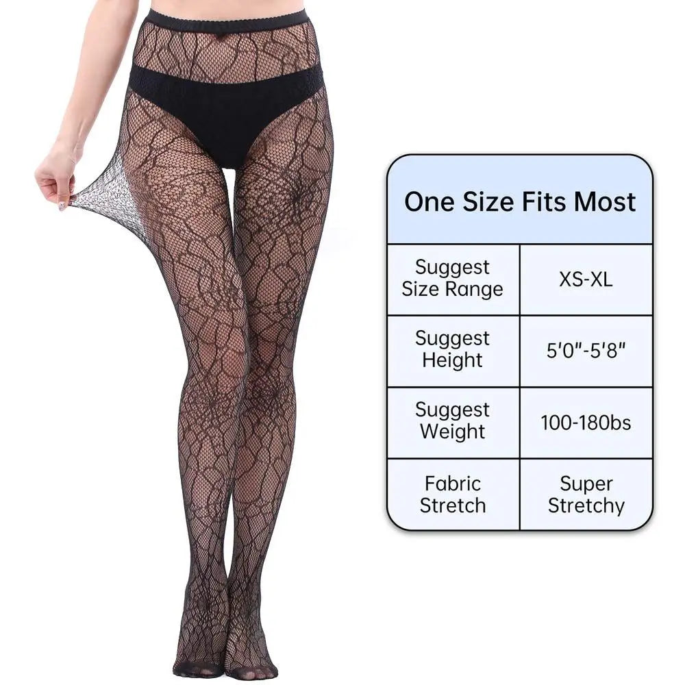 Snake Sparkle Tights - Rhinestone Fishnet Stockings for Plus Size Women