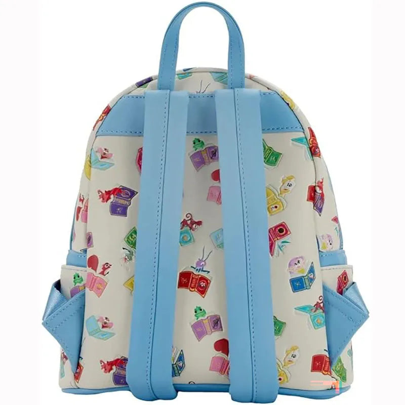 Loungefly Disney Princess Books Classics Womens Double Strap Shoulder Bag Backpack Girl's Gifts