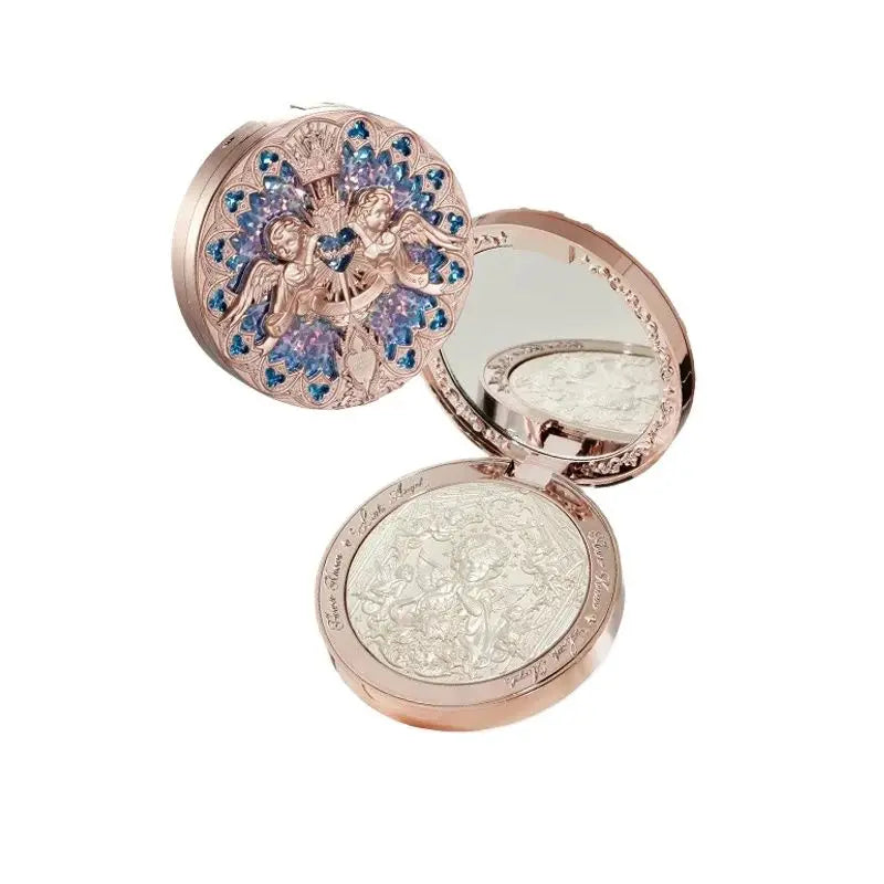 Flower Knows Little Angel Highlighter – Relief Highlight Face Powder, Illuminating Makeup Compact 8g/0.3oz