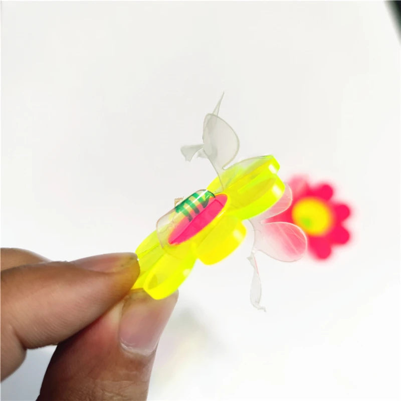 Cute Clear Neon Green Hot Pink Flower Drop Earrings for Women - Acrylic Jewelry Fashion Accessories by KUGUYS