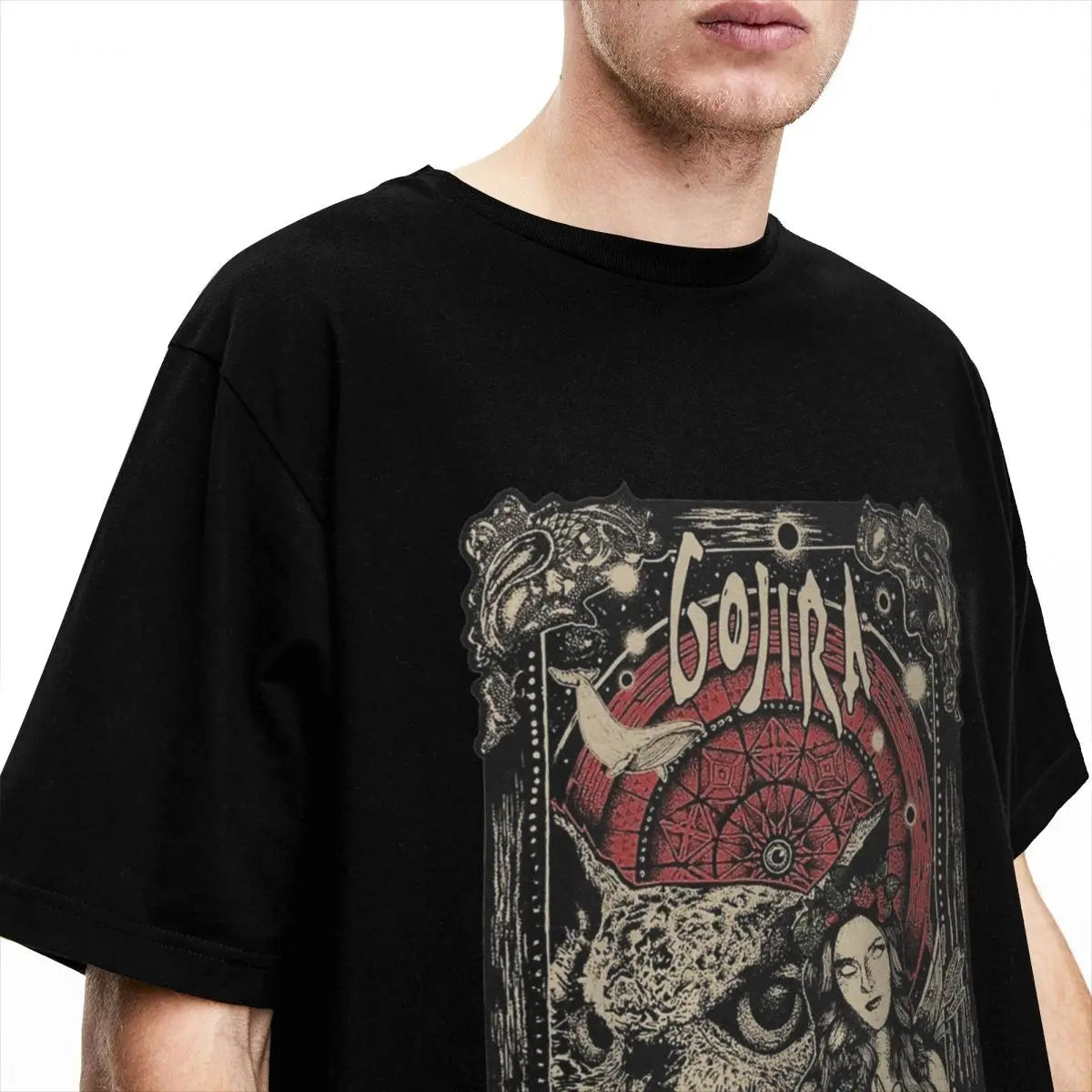 Unisex Gojira Rock Metal Band T-Shirt - 100% Cotton Vintage Short Sleeve Tee