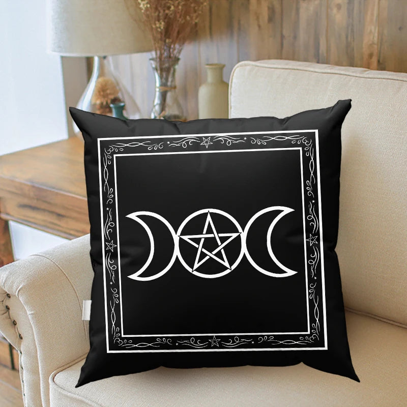 45x45cm Zodiac Wheel Astrology Chart Cushion Cover | Home, Sofa, Office Pillowcase | Wholesale