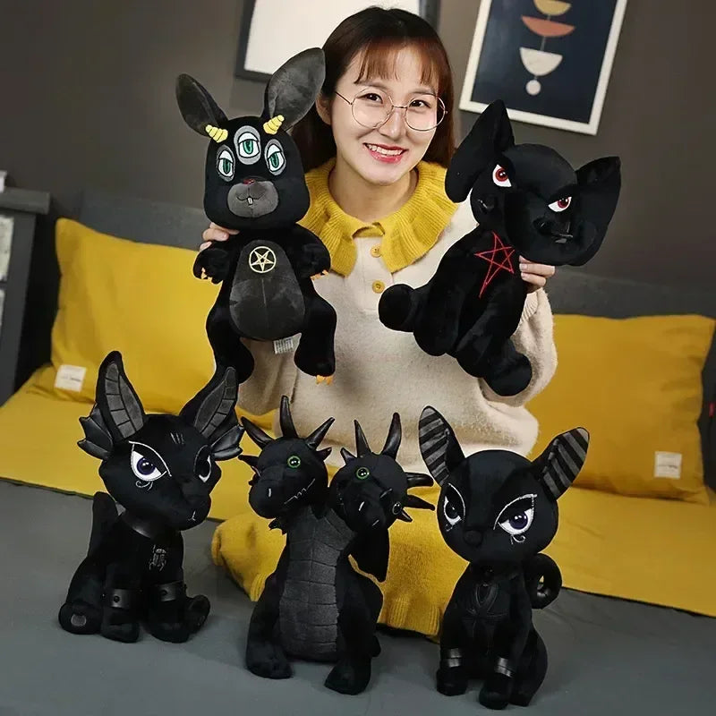 Anime Dark Style Plush Toys – Cute Unicorn, Anubis, Hydra & Bastet Dolls, Ancient Egyptian Mythology Kids’ Gifts