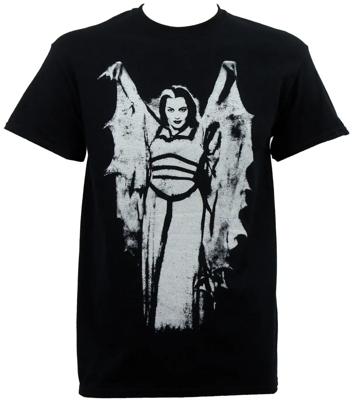 THE MUNSTERS TV Show Munster Lily Bat Wing Short Sleeve Graphic Print T-Shirt