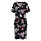 Goth Bat Dress Plus Size Cute Skull Print Korean Fashion Casual Dress Female Spring V Neck Stylish Dresses Gift Idea