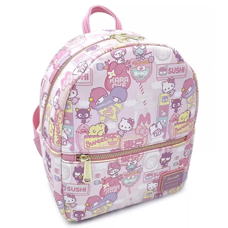 Sanrio Loungefly Co-branded PU Backpack |Exclusive Eeyore Mini Backpack Purse | Loungefly Backpacks And Wallets