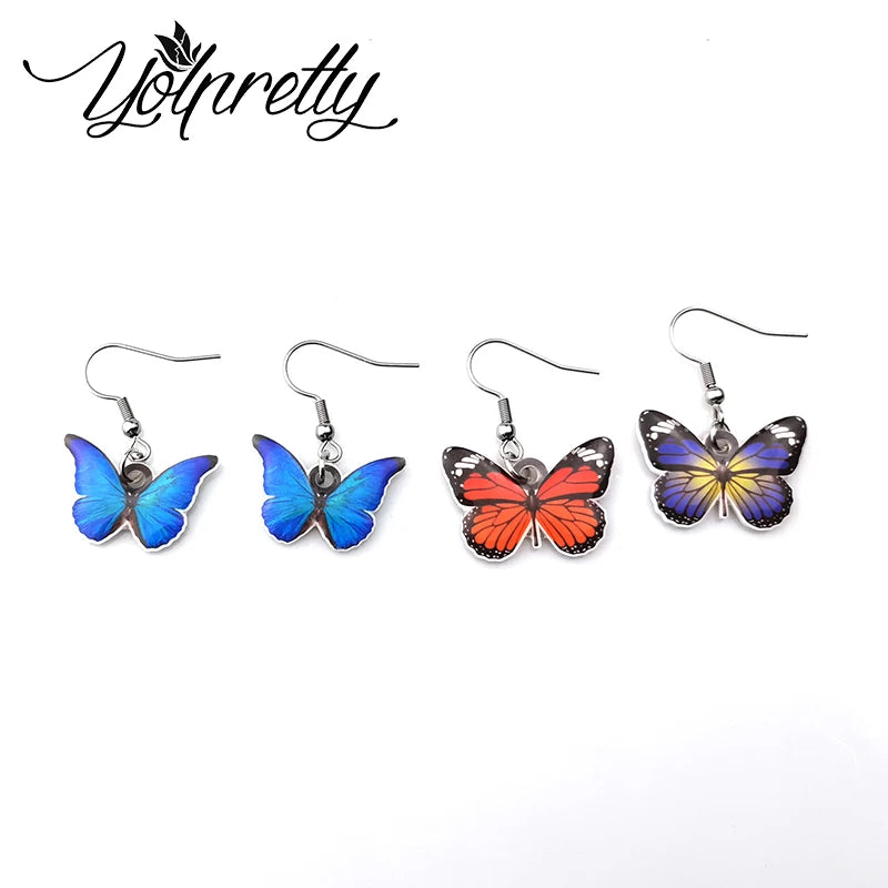 2024 New Arrival Cartoon Stitch and Angel Cosplay Earrings - Handcrafted Acrylic Epoxy Fish Hook Design