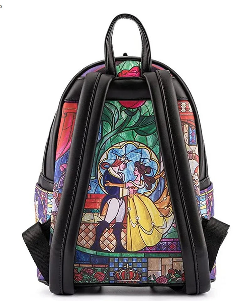 New Hot Disney Loungefly Beauty and the Beast Belle Princess Backpack | Enchanted Satchel, Girl’s Casual Bag, Children’s Bag