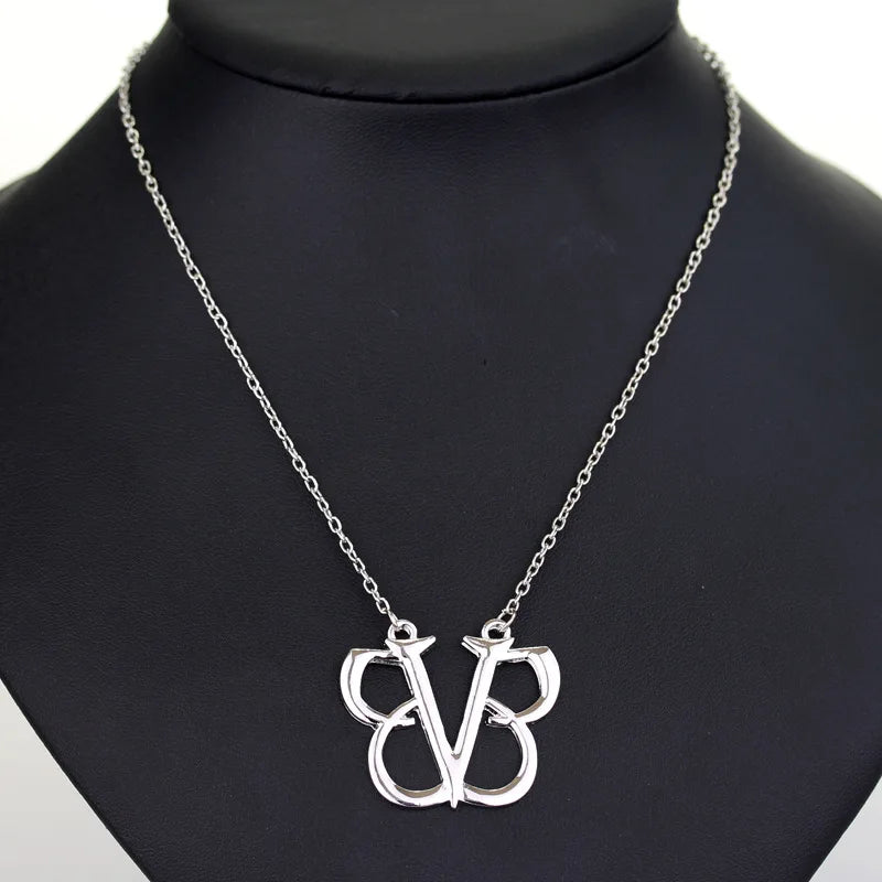 BLACK VEIL BRIDES Necklace | BVB Music Band Logo Jewelry | Emo Gothic Merch for Women Men Gift