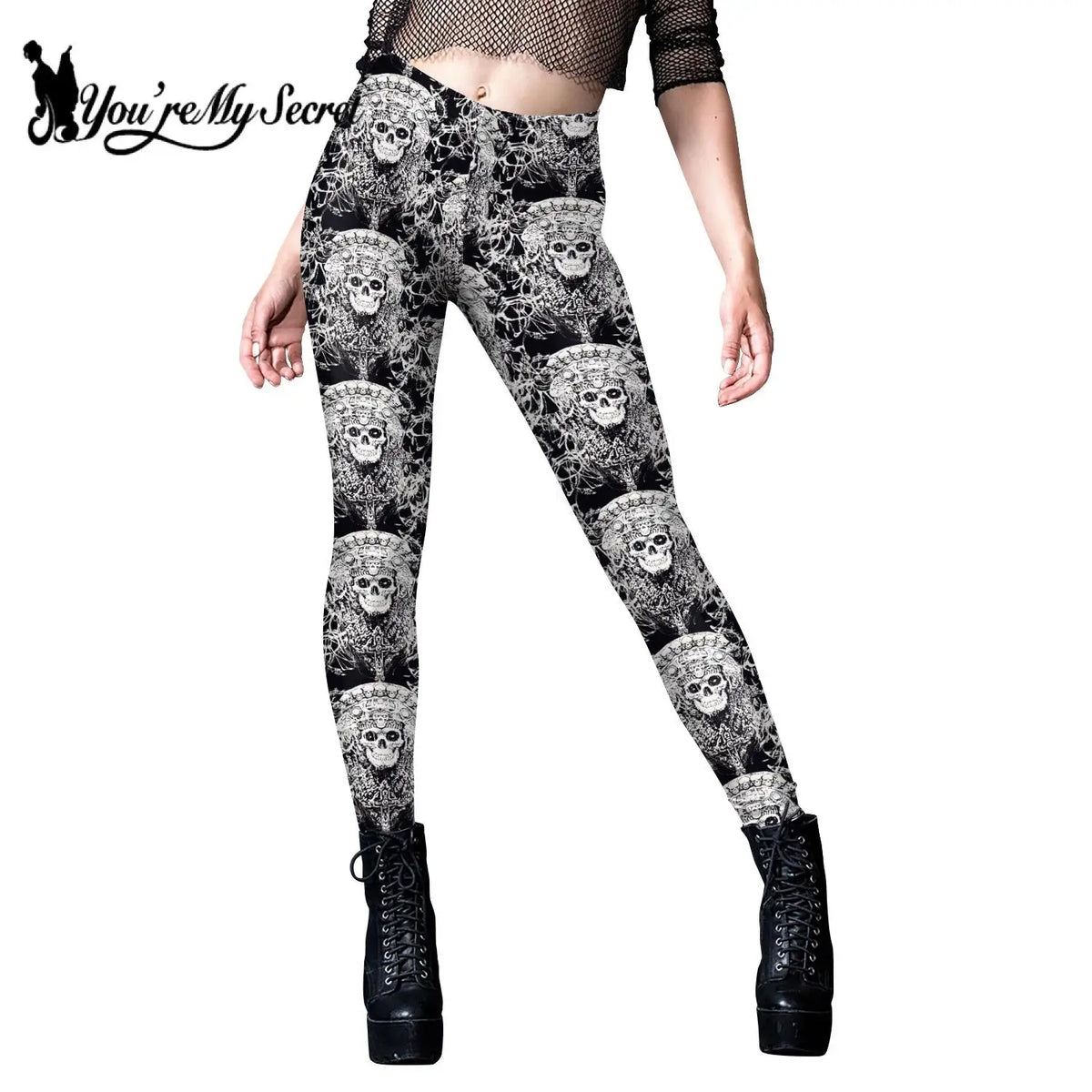 [You're My Secret] Fashion Women Leggings Workout Pants 3D Printed Fitness Sexy Leggings Slim Leggings Harajuku High Waist Pants