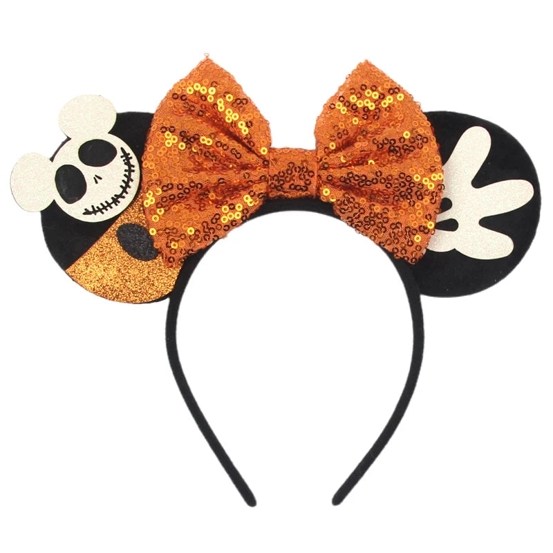 2024 New Halloween Disney Mickey Headband, Cartoon Bat Cosplay Headdress, DIY Festival Hair Accessories