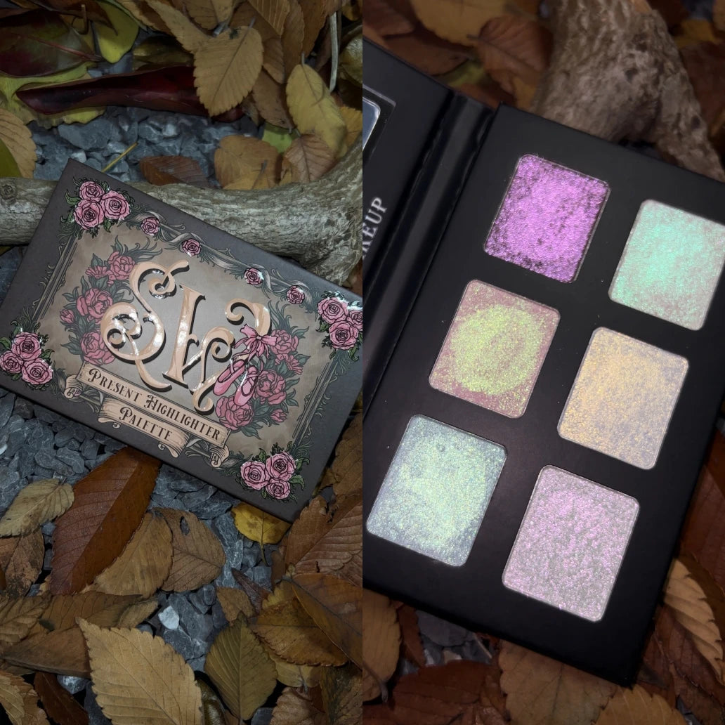 Shellwe Makeup Multi-Use Sparkly Duochrome Highlighter Palette