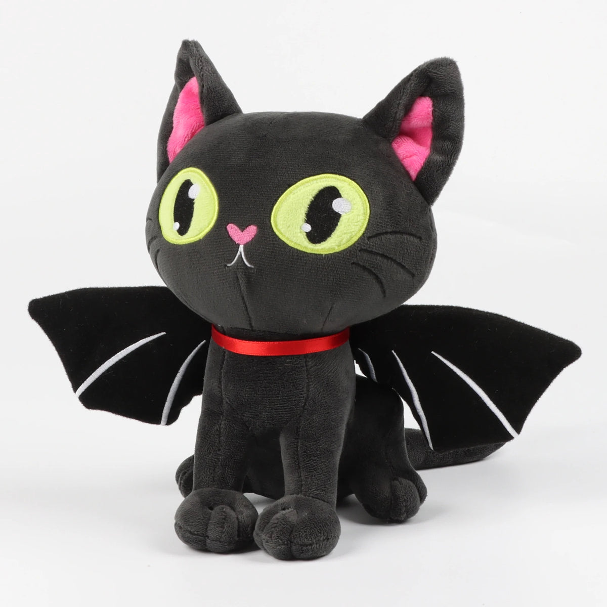 28cm Black Batcat Halloween Animal Plush Toy Funny Toy Dolls Boys and Girls Companion Toys Christmas and Halloween Gifts