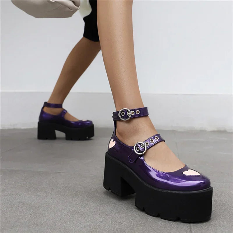 British Style Mary Jane Shoes - Small Leather Shoe for Women, Spring Platform Sexy Shoes