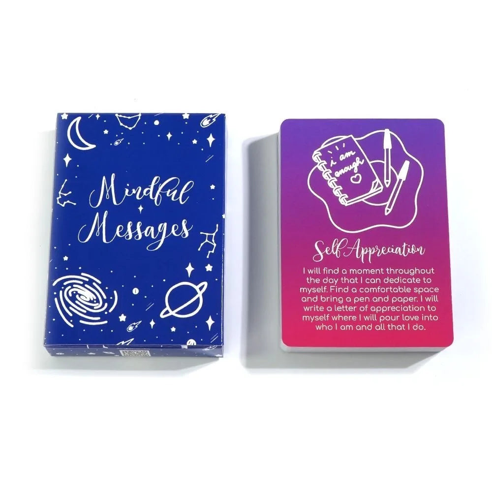 Mindful Messages Oracle Tarot Card Deck | Prophecy Fate Divination Board Game | Fortune Telling for Beginners