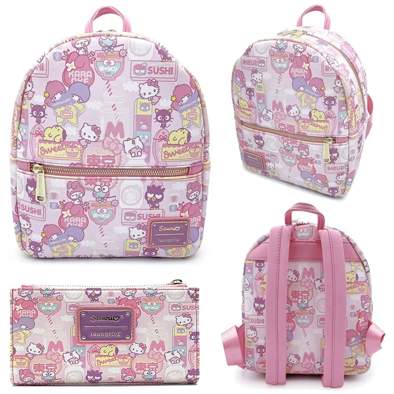 Sanrio Loungefly Co-branded PU Backpack |Exclusive Eeyore Mini Backpack Purse | Loungefly Backpacks And Wallets