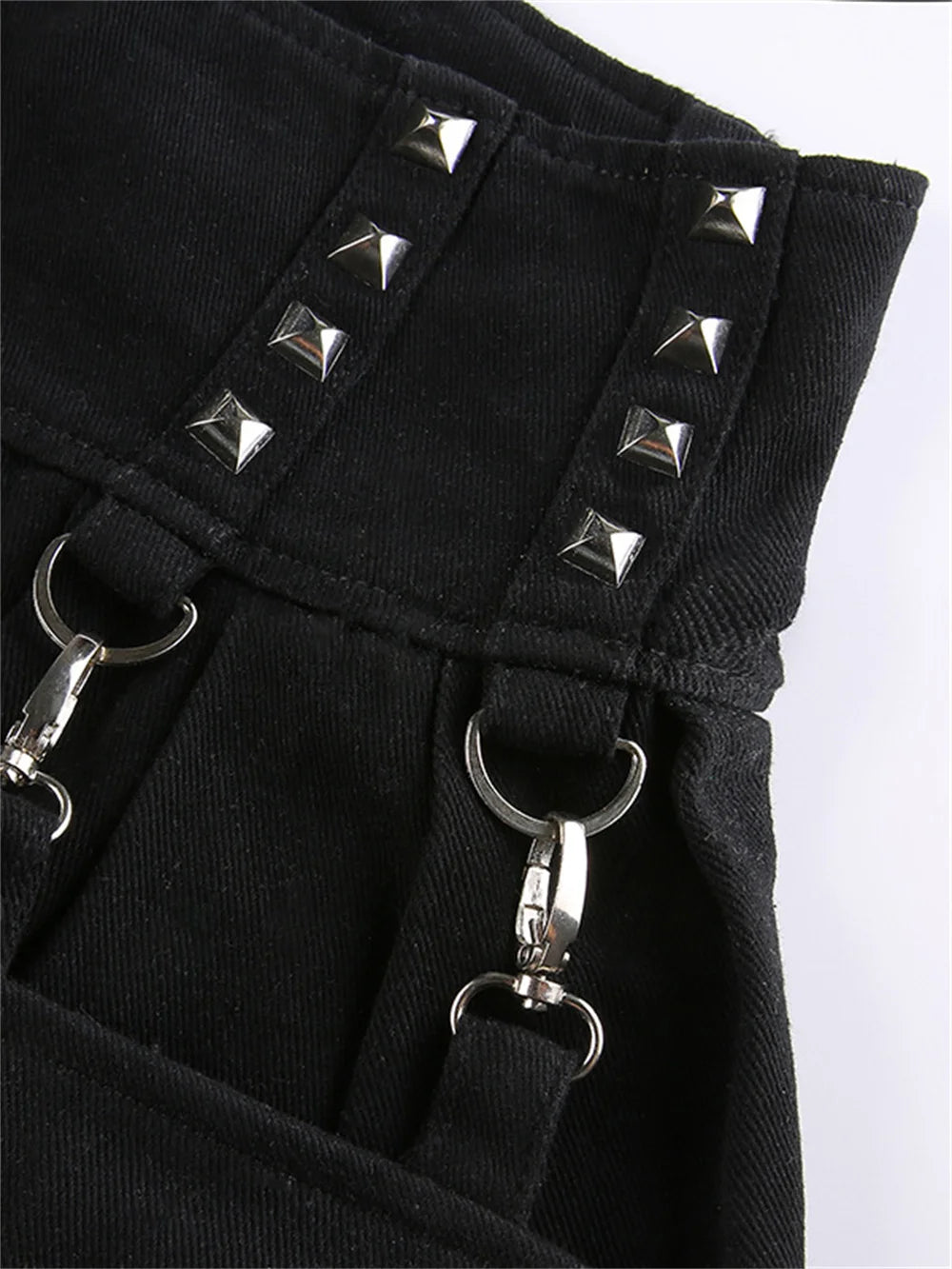 Gothic Alt Skirt Emo Hollow Out Techwear Harajuku 90s Punk Rivet Grunge Pants