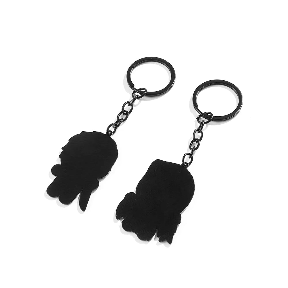 Anime Horror Night Chainsaw Clown Halloween Keychain - Spooky Cartoon Accessory