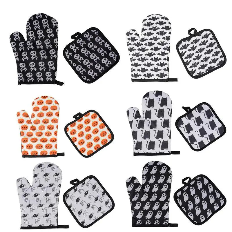 Thickened Kitchen Heat Isolation Gloves | Barbecue Oven Mitt | High Temperature Resistant Glove