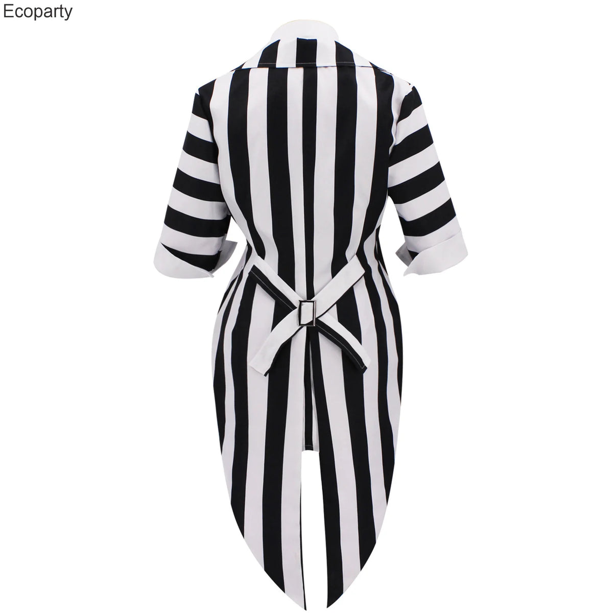 Halloween Carnival Suit Beetle Michael Keaton Cosplay Costume Dress Black and White Striped Uniform Women Wedding Outfit 2024