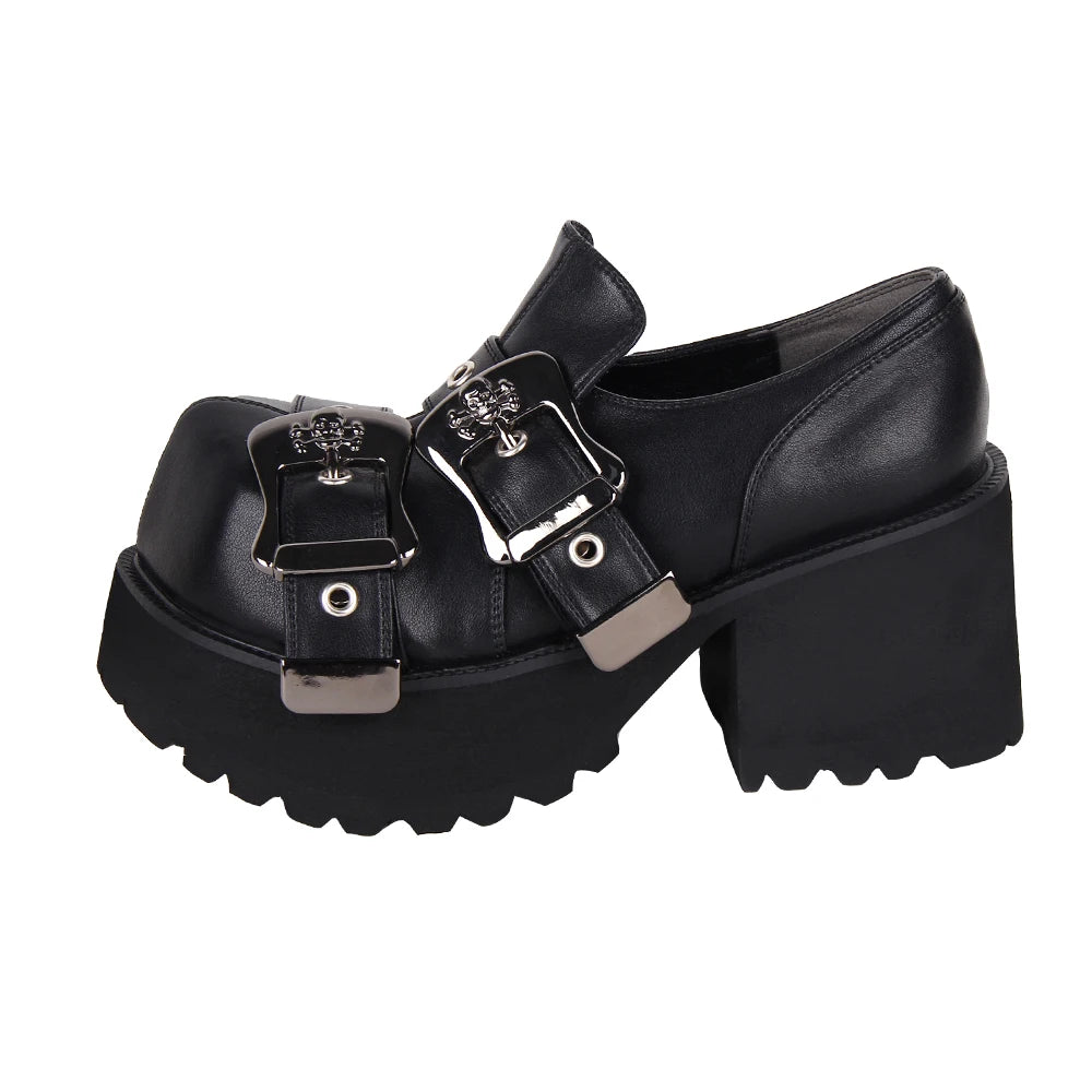 Gothic Style Women’s Lolita Mary Jane - Chunky Platform Shoes for Cosplay and Punk Rock