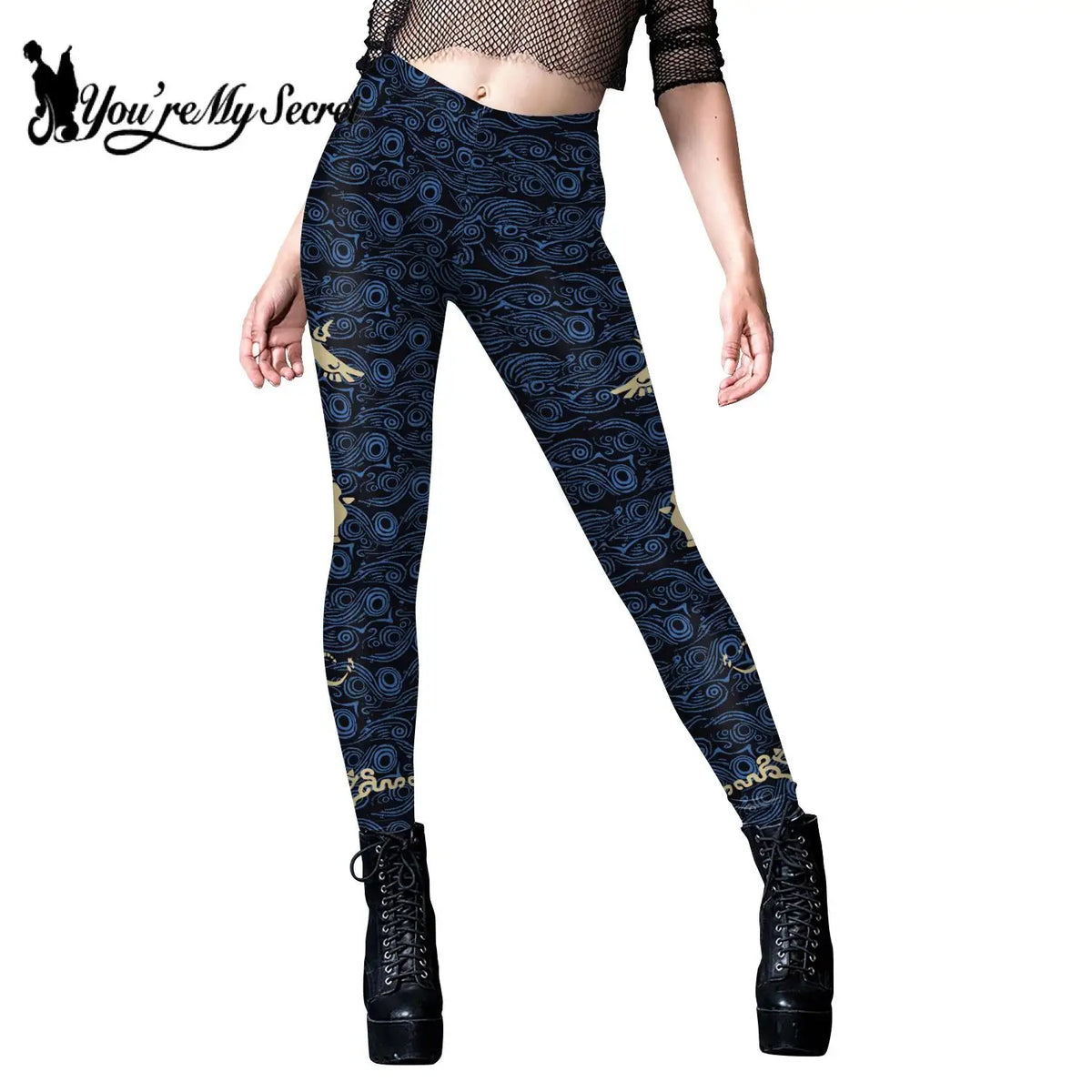 [You're My Secret] Fashion Women Leggings Workout Pants 3D Printed Fitness Sexy Leggings Slim Leggings Harajuku High Waist Pants