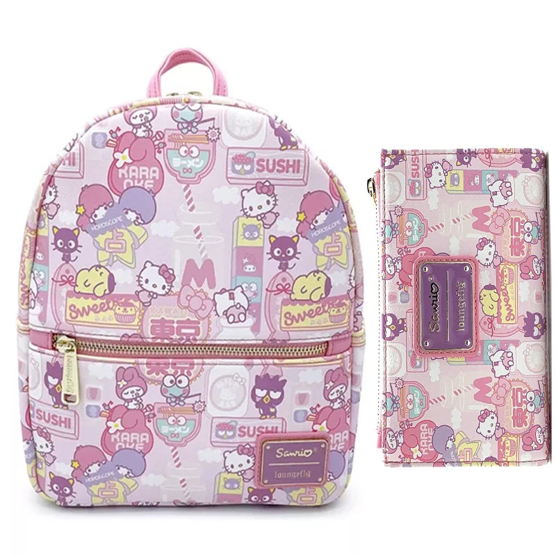 Sanrio Loungefly Co-branded PU Backpack |Exclusive Eeyore Mini Backpack Purse | Loungefly Backpacks And Wallets