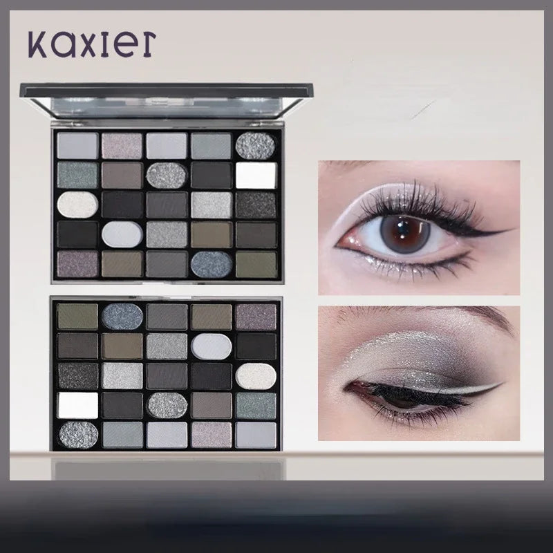 Dark Gothic Eye Shadow Palette – Pearlescent, Matte, Fine Sparkle, Strobe Effect, Profound 3D Eye Shadow Makeup Cosmetic