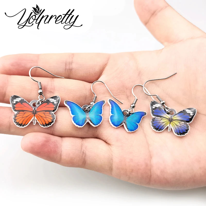 2024 New Arrival Cartoon Stitch and Angel Cosplay Earrings - Handcrafted Acrylic Epoxy Fish Hook Design