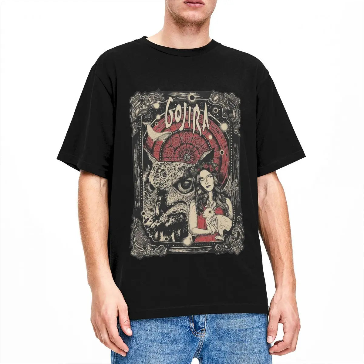 Unisex Gojira Rock Metal Band T-Shirt - 100% Cotton Vintage Short Sleeve Tee