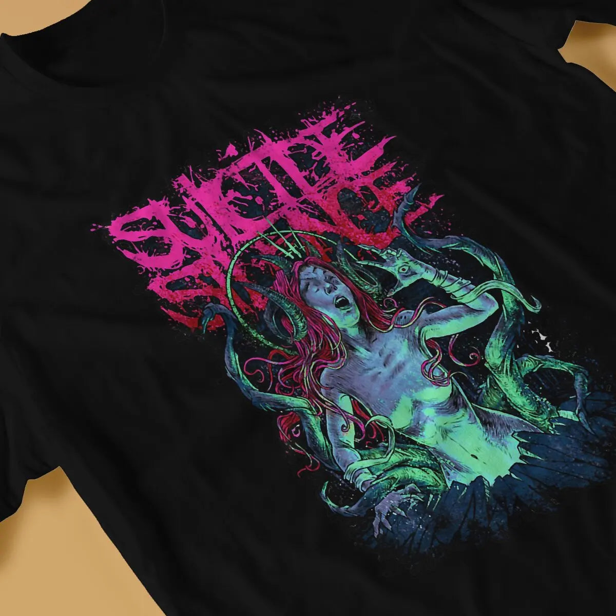 Retro Suicide Silence Rock Band T-Shirt - Hot Sale Leisure Tee for Men & Women