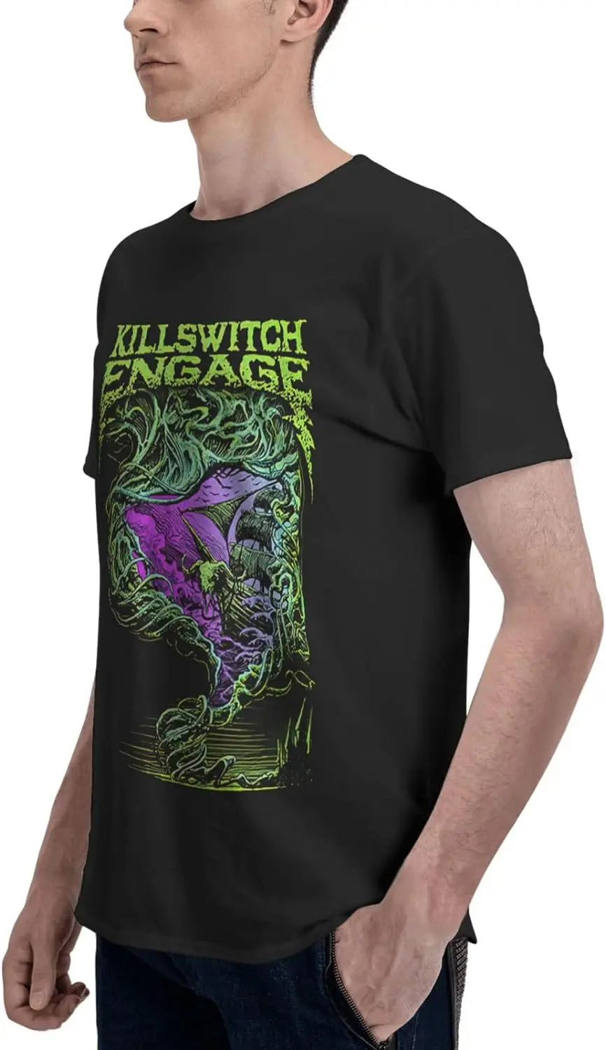 Killswitch Engage Rock Band Men’s T-Shirt - Short Sleeve Summer Cotton Tee