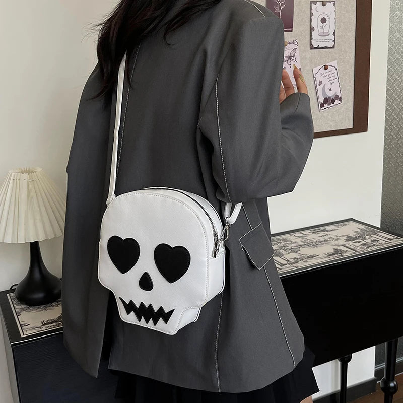 Creative Halloween Skull Crossbody Bag – Fun Novelty Purse for Women & Men, 2024 Halloween Gift