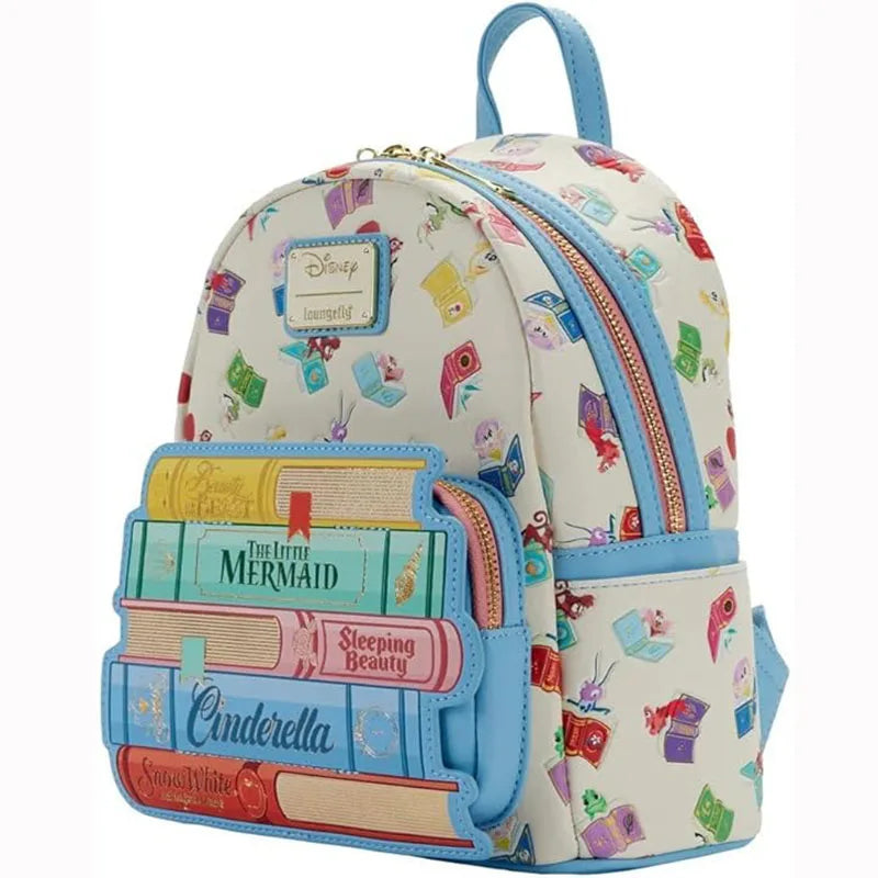 Loungefly Disney Princess Books Classics Womens Double Strap Shoulder Bag Backpack Girl's Gifts