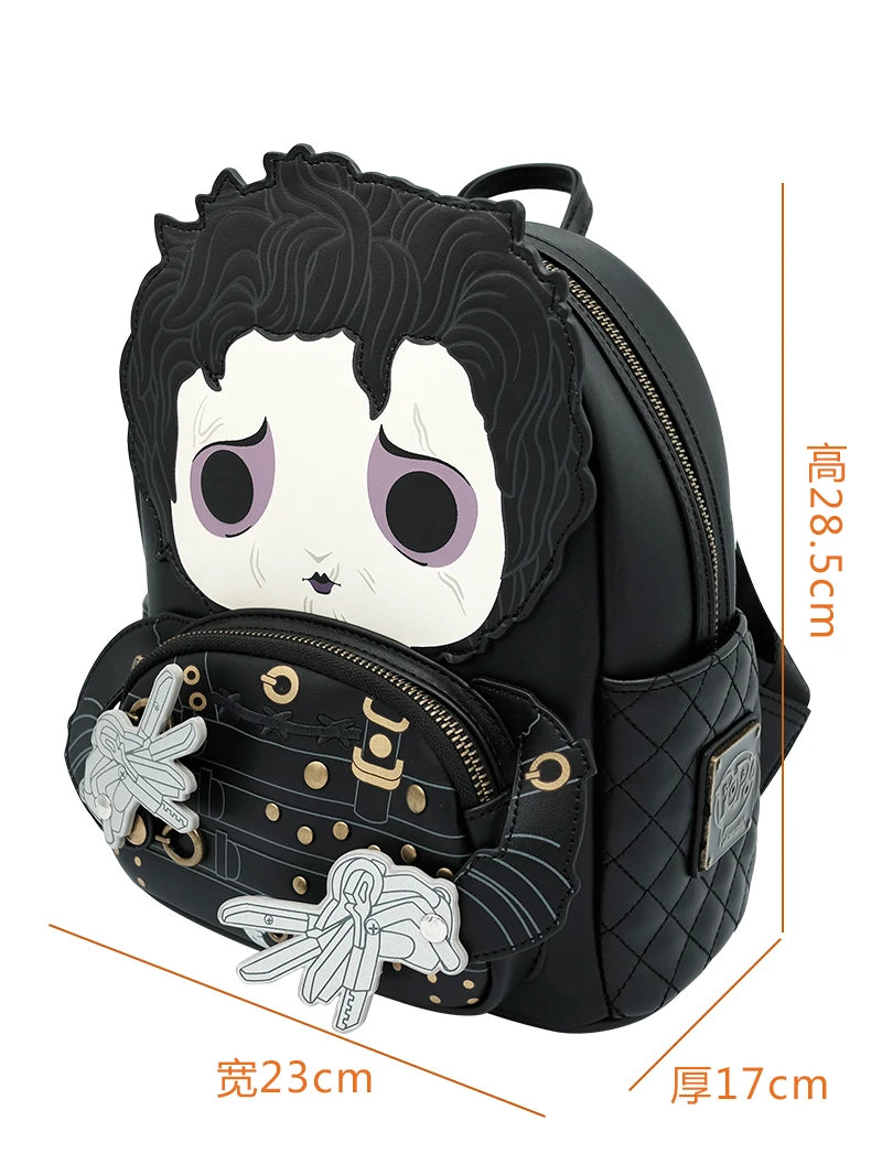 Disney Edward Scissorhands Periphera PU Backpack – Stylish Leather Fashion Bag, Perfect Birthday Gift