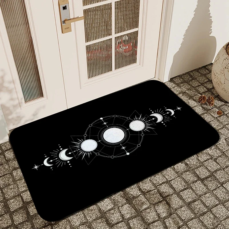 Laumango Gothic Witchy Moon Doormat - Cute Outdoor Entrance Rug, Home Decor Exterior Foot Mat