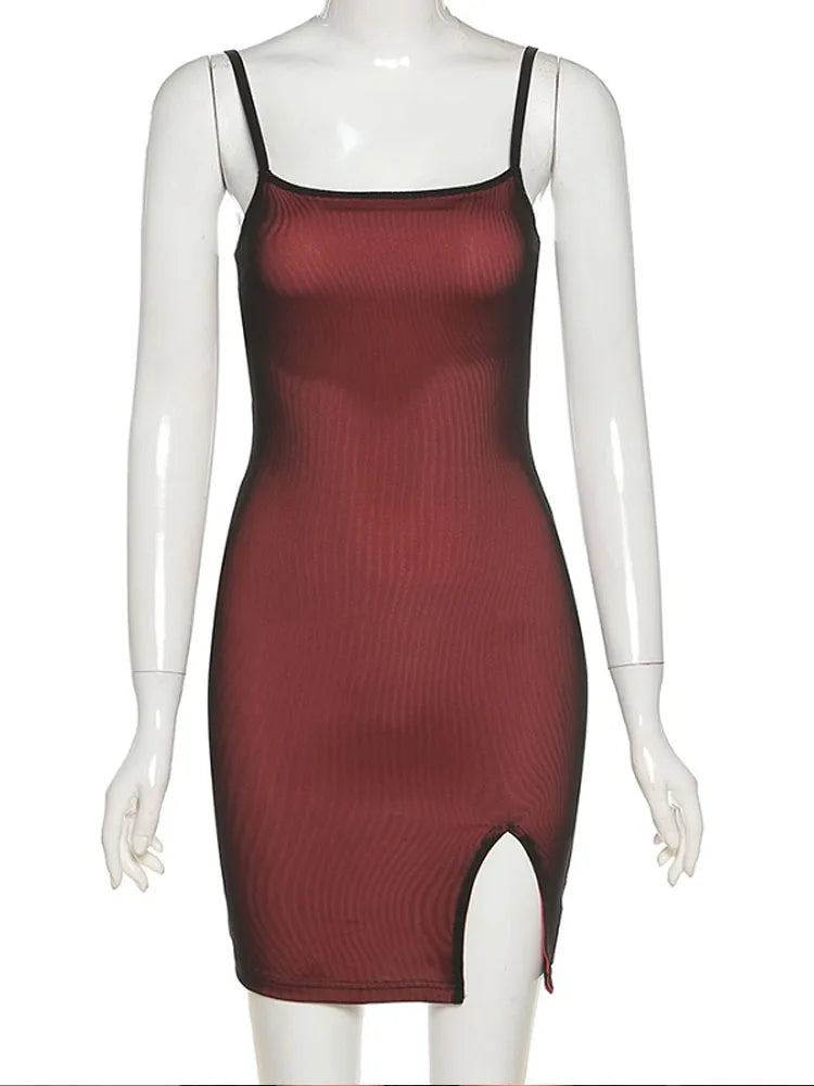 Mesh Double Layer Sexy Skinny Dress | Women’s Sleeveless Party Bodycon Bandage Dress | 2023 Trend Clubwear