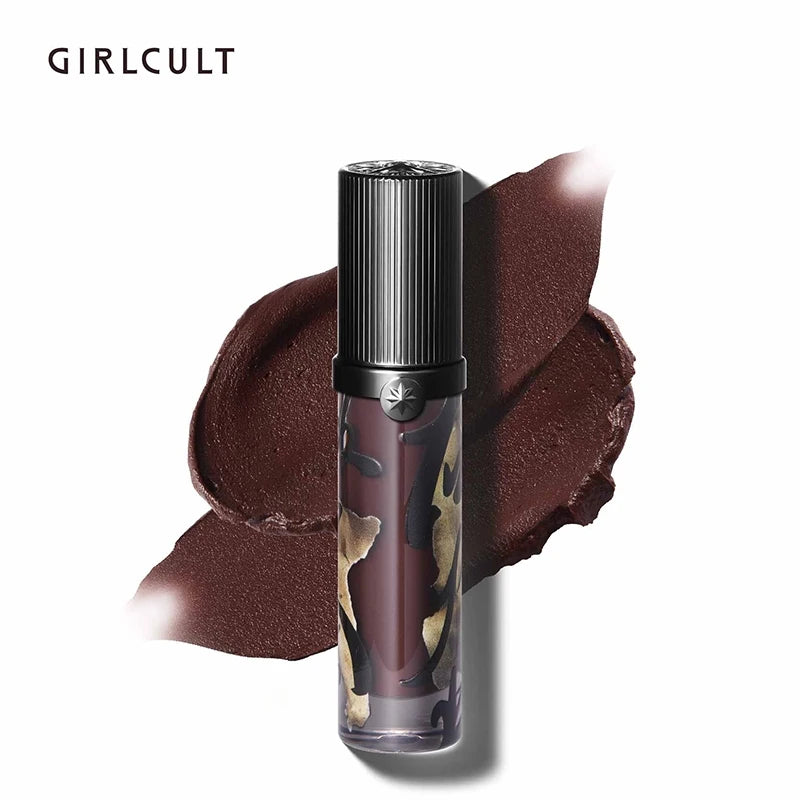 Girlcult Dark Romance Lip Cream – Shimmer Nude Non-Stick Liquid Lipstick, Matte Finish