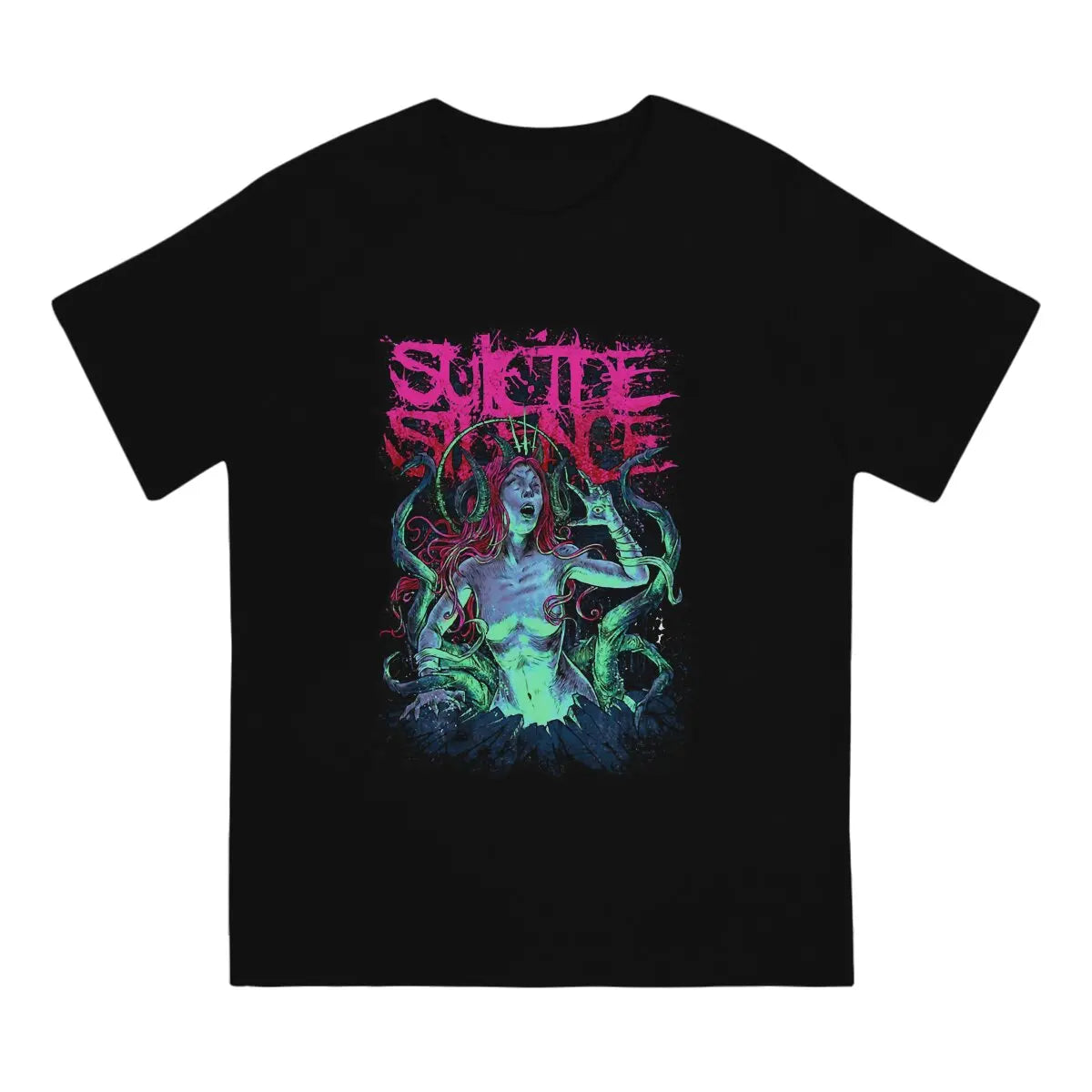 Retro Suicide Silence Rock Band T-Shirt - Hot Sale Leisure Tee for Men & Women