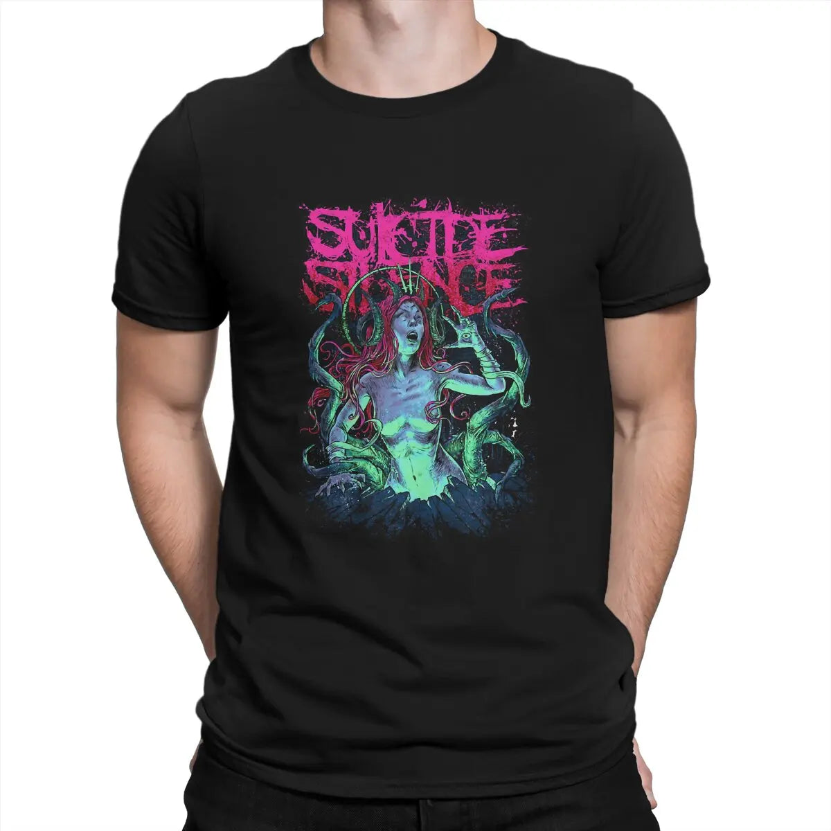 Retro Suicide Silence Rock Band T-Shirt - Hot Sale Leisure Tee for Men & Women