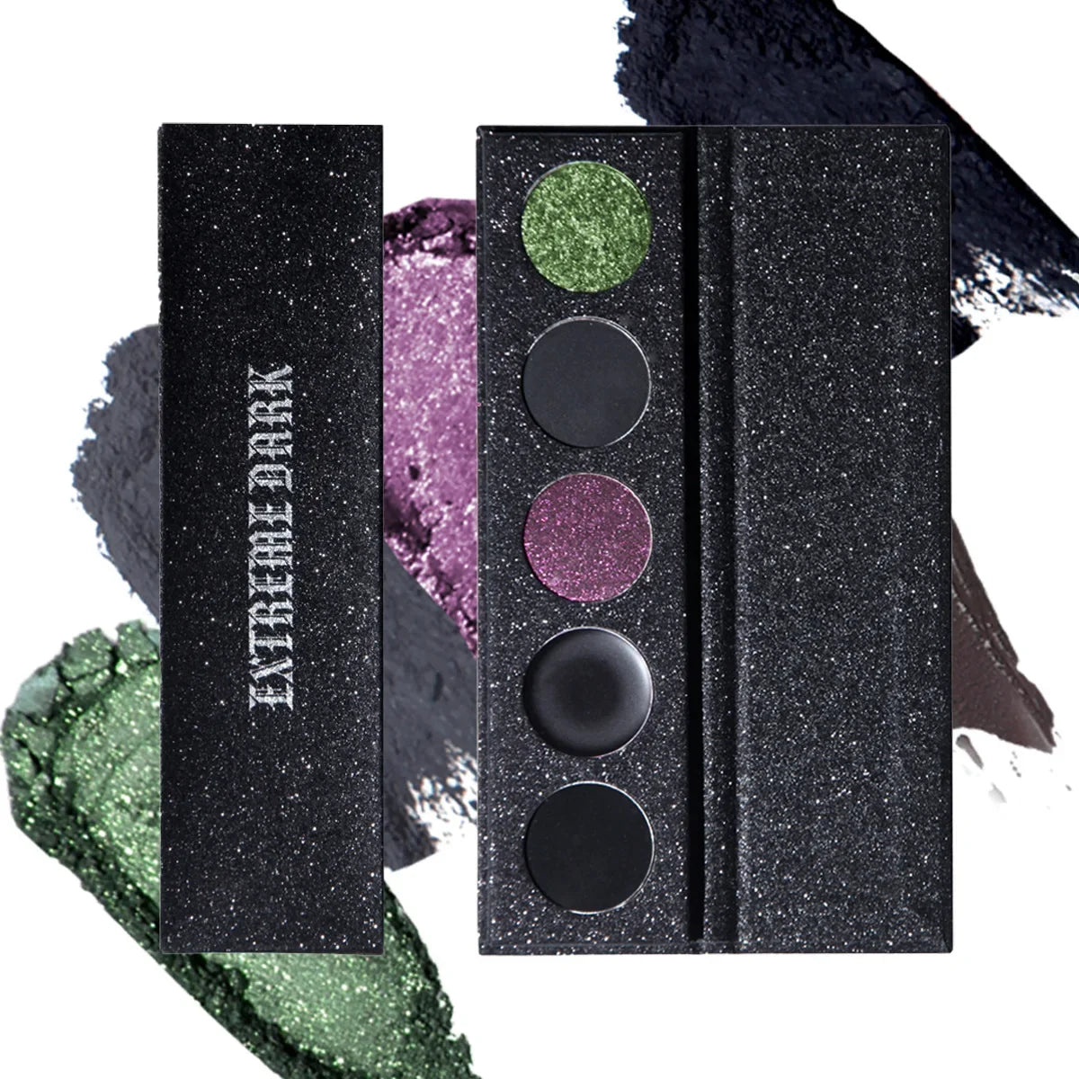 5-Color Black Smokey Eyeshadow Palette | Matte Contour Powder & Shimmer Pigments | Long-lasting All-in-One Women’s Makeup