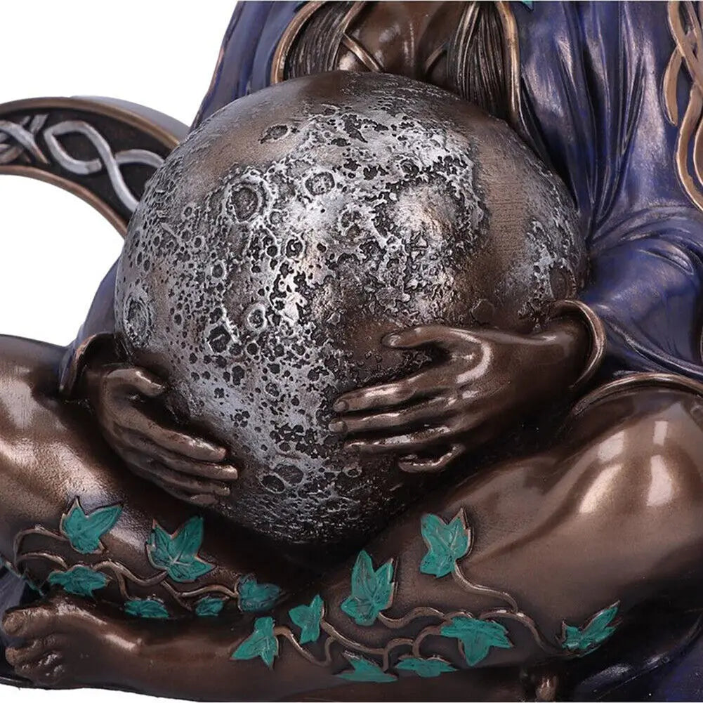 1 Piece Mother Earth Statue Gaia Goddess Resin Sculpture Craft Garden Ornament Gift Home Desktop Decoration