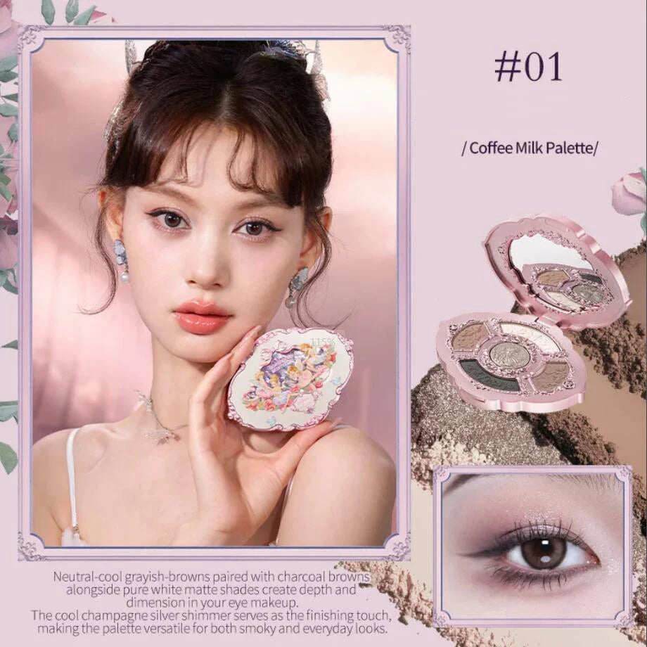 Flower Knows Makeup Set – Midsummer Fairytales Collection: Includes Flowerknows Eyeshadow, Little Angel Highlight, and Strawberry Rococo Lip Glaze (11pcs Kit)