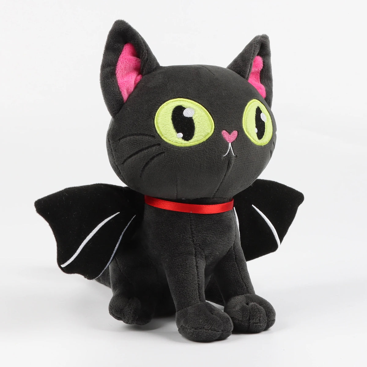 28cm Black Batcat Halloween Animal Plush Toy Funny Toy Dolls Boys and Girls Companion Toys Christmas and Halloween Gifts