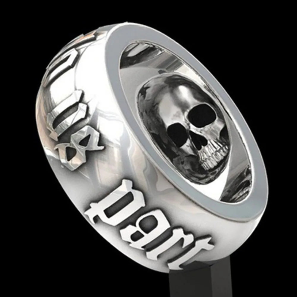 New Personalized Minimalist Niche Creative Trend Death Do Us Part Men's Fashion Retro Ring Gift Accessories